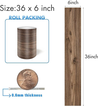 Lareko Peel and Stick Floor Tile, Waterproof Vinyl Plank Flooring | 36-Pack 54 Sq.Ft, Self-Adhesive Laminate Vinyl Tiles,Realistic Wood Grain for DIY Bathroom, Laundry Room & Rental Upgrades