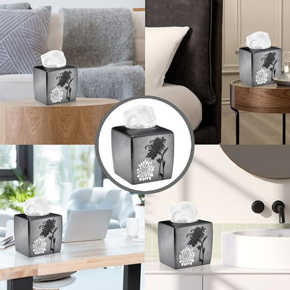 Popular Bath Tissue Box, Erica Collection, Grey