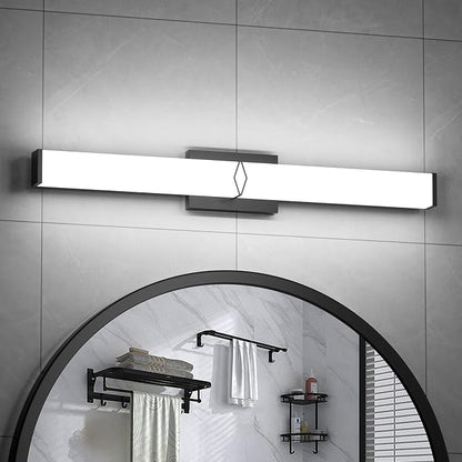 LED Bathroom Vanity Light,32inch Dimmable,32W 3600LM,5700K,ETL,BK | Integrated LED Modern Bathroom Light Fixtures,Matte Black Vanity Lighting Fixture Over Mirror,Wall Lights,ETL Certified