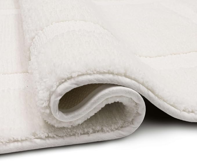 Mohawk Home Prestige Casual Solid White 2' X 3' 4" Bath Mat Perfect for Bathroom (Pack of 2)
