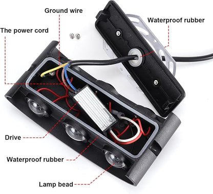 Kawell 6W Waterproof Modern Wall Sconces LED Wall Light Up Down Aluminum Wall Lamp LED Indoor Outdoor for Bathroom Bedroom Living Room Porch Stairs Hotels Garden Pathway, Black 6000K