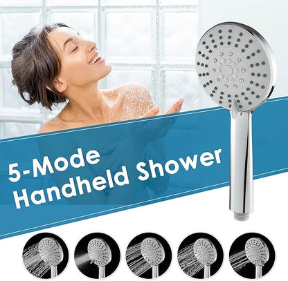 ROVOGO Tempered Glass Shower Panel System with Rainfall Shower, 6 Body Jets, Handheld Wand and Tub Spout, Shower Tower with Height Adjustable Shower Arm, White