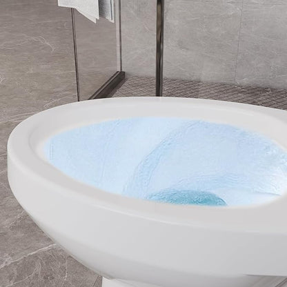 Two-Piece Toilets for Bathrooms, Comfort ADA Toilet with 19" Height, Elongated with Soft Close Seat, Power Flush 1.28 GPF