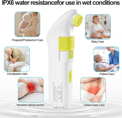 Portable Bidet for Travel – Electric High Pressure Rechargeable Bidet for Women & Men, 2.5L Bottle, 1600mAh Battery, 1300ML/min Strong Flow, Waterproof Personal Hygiene Sprayer for Travel & Home