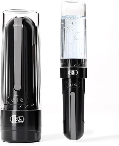 Portable Bidet for Travel | Bathroom - Rechargeable Electric Bidet Sprayer with 3 Pressure | Waterproof for Ultimate Personal Hygiene Cleaning at Home Office and Camping (Black)