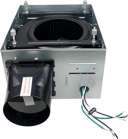 Good Housekeeping (85007) Roman II Decorative 110 CFM 2.0 Sones Bathroom Ventilation Exhaust Fan with Light in Matte Black (LED Bulbs Included)