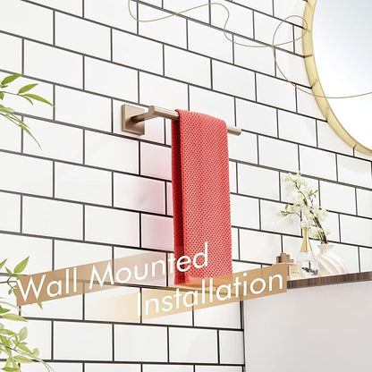 KOKOSIRI Bathroom Towel Bar Hand Towel Holders Wall Mount Toilet Kitchen Cabinet Paper Holder Stainless Steel Bath Hardware Champagne Bronze, B3008CPG