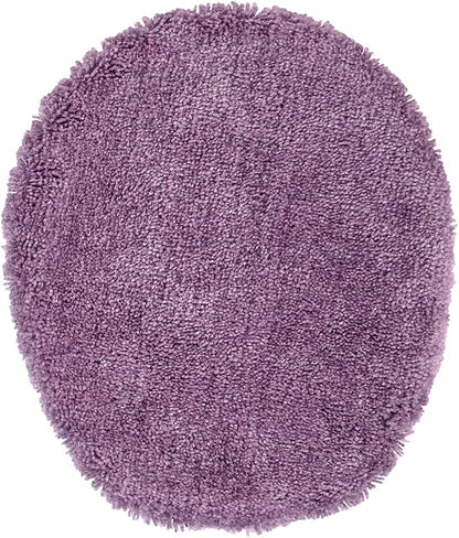 Garland Rug Traditional Nylon Washable Purple 3 Piece Set - Lid, Contour, Bath Rug - Soft, Absorbent, and Stylish for Your Bathroom