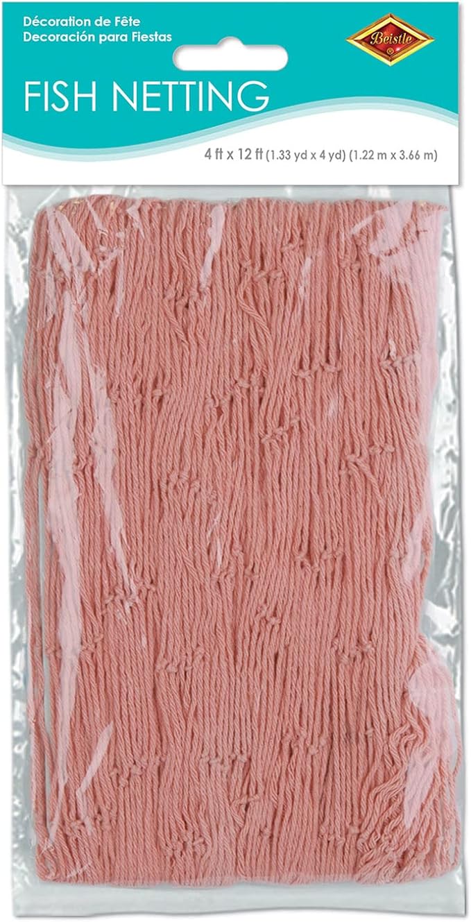 Fish Netting (pink) Party Accessory (1 count) (1/Pkg)