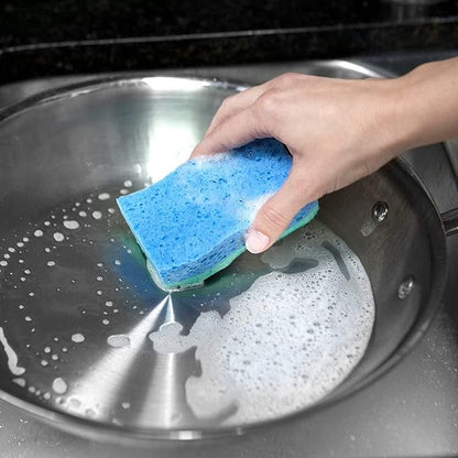 O-Cedar Scrunge Non-Scratch Scrub Sponge (Pack of 6) Multi-Use, All-Purpose, Odor-Resistant, Scrubbing Sponge Safely Cleans All Hard Surfaces in Kitchen and Bathroom