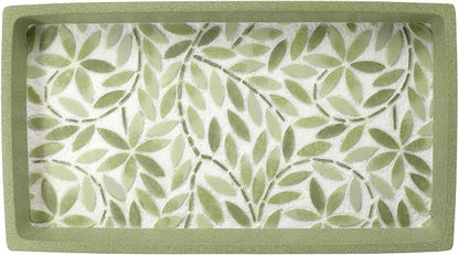 Avanti Linens - Vanity Tray, Resin Countertop Accessories, Guest Bathroom Essentials (Stratford Collection, Green)