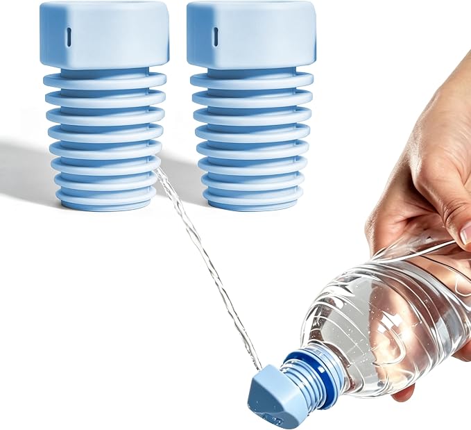 2 Pack Portable Bidet Nozzle for Toilet, Upside Down Peri Bottle, Handheld Travel Bidet Sprayer, Camping Essentials Backpacking Gear for Outdoor Hiking RV Travel