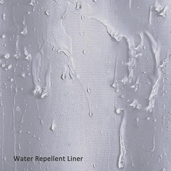 Replacement Snap-in Fabric Liner 71" W x 55" L, for 72" W x 75" L No Hook Shower Curtain - Grey