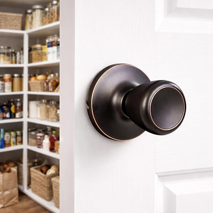 Design House Terrace Interior Door Knob - Dummy Door Lever for Interior Door, Oil Rubbed Bronze Design House 728691
