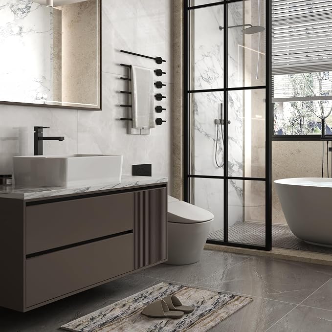 Bathroom Vessel Sink Rectangular Countertop Basin, 18.70×14.76×5.12 inch White Ceramic Vanity Sink for Apartment, Guest Bathroom, Home Refresh Project