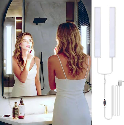 LED Vanity Light for Mirror, Bright/RA90/6000K/Dimming Makeup Lights, 12V/16W Lighting for Mirror, Lighting for Makeup Vanity Table & Bathroom Mirror