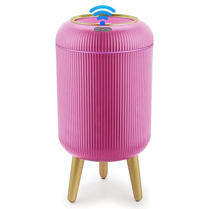 Pukomc Smart Sensor Wastebasket, Convenient and Hygienic Easy to Use | Technology Sensor Waterproof Wastebasket Plastic Trash Can for Kitchen, Bathroom, Bedroom, Living Room, Office and Outdoor