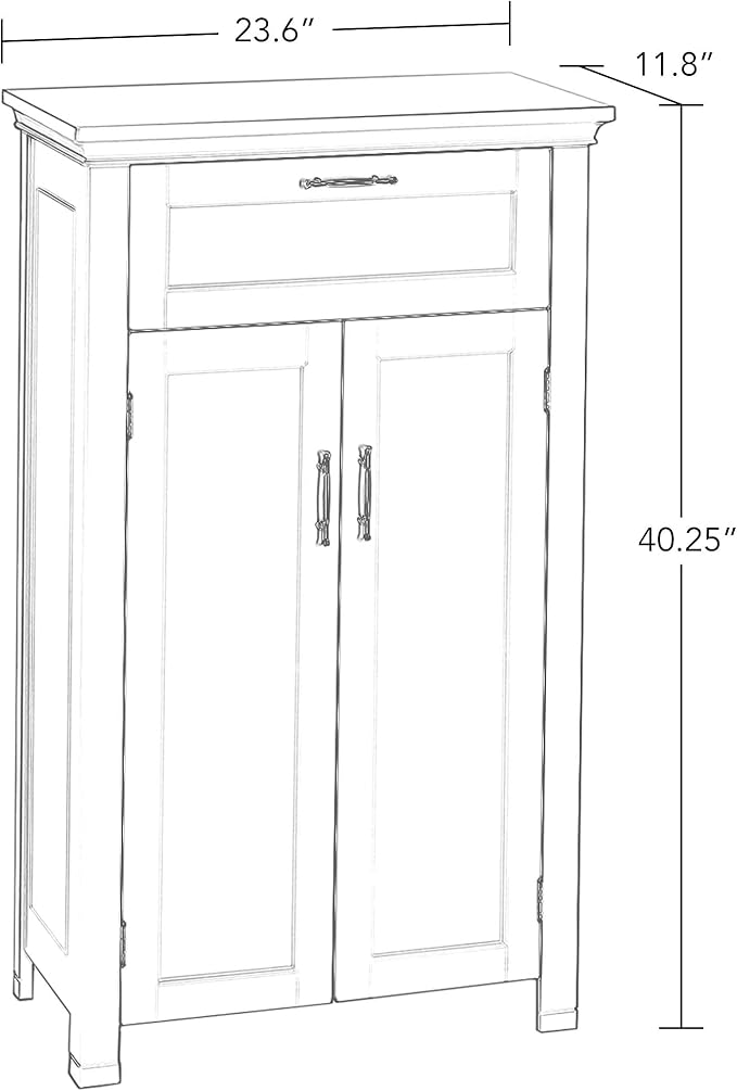 RiverRidge Somerset Two-Door Floor Cabinet, White