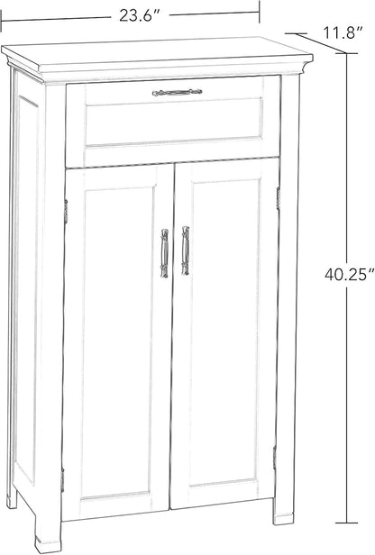 RiverRidge Somerset Two-Door Floor Cabinet, Gray
