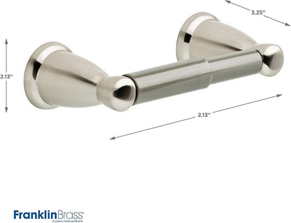 Franklin Brass Kinla 5-Piece Bathroom Set Satin Nickel 18" and 24" Towel Bar Racks, Toilet Paper Holder, Ring, Hook KIN5PC-SN