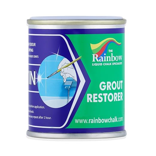 Grout Pen Grout Paint for Tile, Floor & Shower - Brown - 125ml (4.2oz) | Waterproof Paint Grout Refresh Restorer for Kitchen & Bathroom Tiles - Can Size for Larger Projects