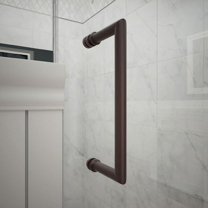 DreamLine Unidoor 30 in. W x 72 in. H Frameless Hinged Shower Door in Oil Rubbed Bronze, SHDR-20307210F-06