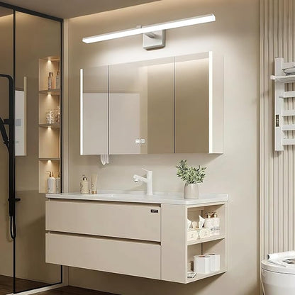 24 Inch Bathroom Light Fixtures Over Mirror Brushed Nickel Arm Design Wide LED Vanity Bar 5CCT 2900K 6000K 18W 1440lm