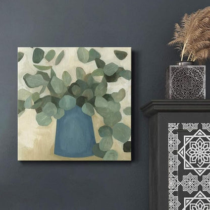 Renditions Gallery Greenery Still Life Wall Art, Premium Gallery Wrapped Canvas Decor, Ready to Hang, 10 in H x 10 in W, Made in America Print