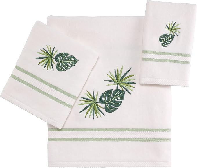 Avanti Linens - Bath Towel, Soft & Absorbent Cotton Towel (Viva Palm Collection)