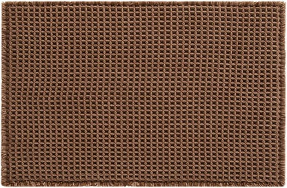 TYUU Waffle Bath Mat, Boho Bathroom Rugs Non Slip, 30x20 Mocha | Super Absorbent Quick Dry Bath Rug, Non-Slip Backing, Soft Waffle Washable Farmhouse Bathroom Mats, Tub, Shower & Home Decor