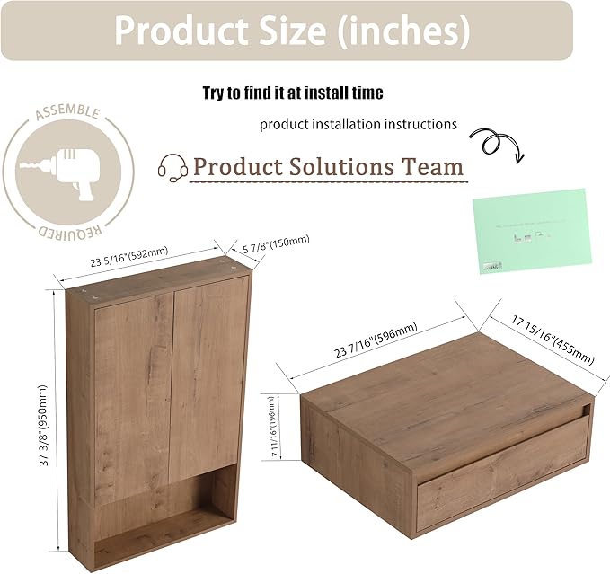 72" Bathroom Vanity Set, 72 Inch Modern Freestanding Vanity with 7 Drawers and Storage Cabinets, Double Resin Sink Floor Stand Cabinet Set Imitative Oak