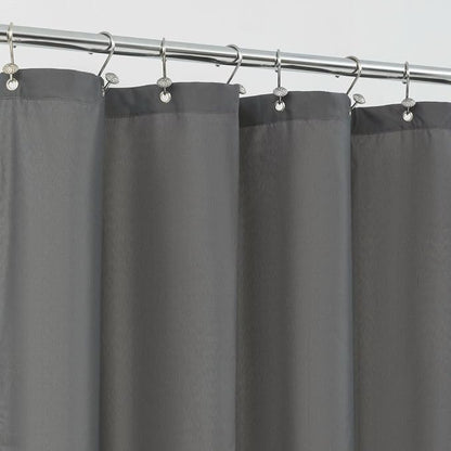 ALYVIA SPRING Stall Waterproof Shower Curtain or Liner Dark Gray, 36x72 | 2 Magnets, Soft Cloth & Hotel Quality, Machine Washable, Light-Weight, Stall Size