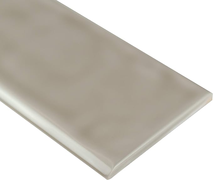 MSI Urbano Warm Concrete 4 in. Width x 12 in. Length Glossy Ceramic Subway Wall Tile for Bathroom, Kitchen Backsplash, Accent Wall Tile, and Shower Wall Tile