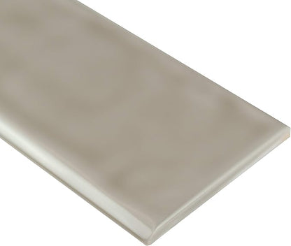 MSI Urbano Warm Concrete 4 in. Width x 12 in. Length Glossy Ceramic Subway Wall Tile for Bathroom, Kitchen Backsplash, Accent Wall Tile, and Shower Wall Tile