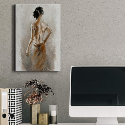 Renditions Gallery Woman Canvas Wall Art Abstract Paintings & Prints Exotic African Golden Beauty Canvas Modern Wall Hanging Decorations for Bedroom Living Room Office Kitchen - 8"x12" LT02