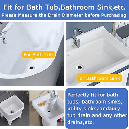 Bathroom Sink Drain Strainers for 1.1"-1.25" Depth Than 1.3" Drain Hole Catcher for Bathroom Sink,Laundry, Utility, RV Sink.Small Conical Bathroom Sink Strainer Basket