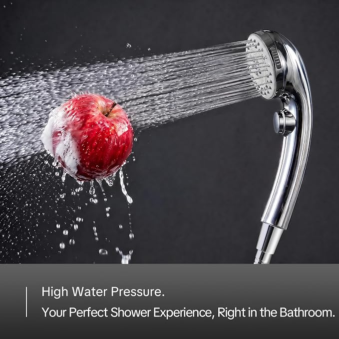 OFFO 5 Mode RV Shower Head Replacement, On Off Switch for Water Saving, High Flow Powerful Boosting Showerheads, Chrome
