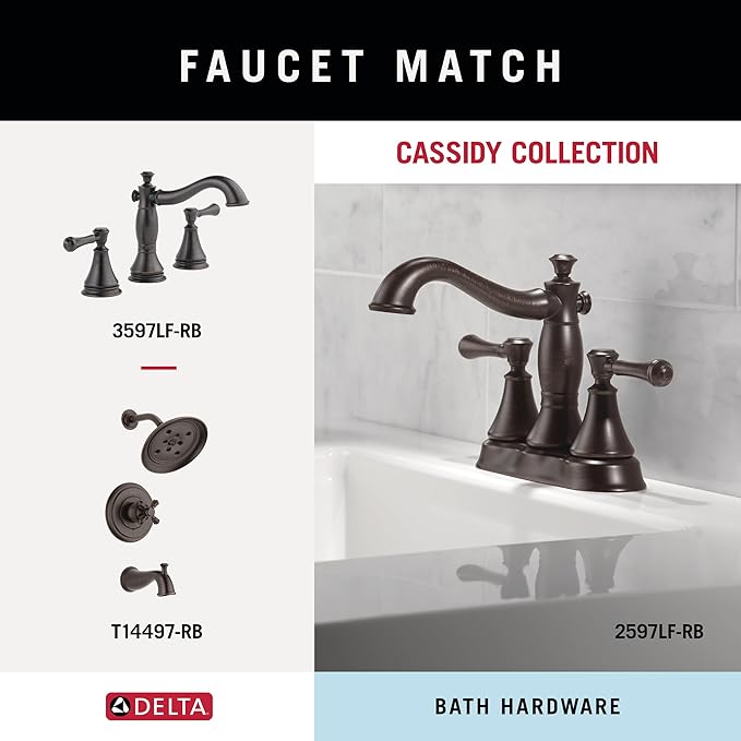 DELTA FAUCET 79750-RB Tissue Holder, 3.63 x 8.38 x 3.63 Inches, Venetian Bronze