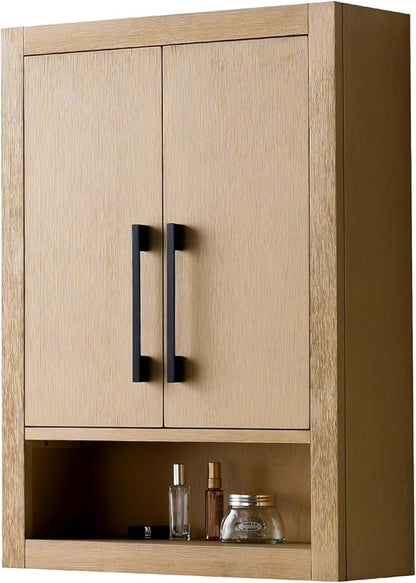 Vanity Art 24 inch Bathroom Vanity with Storage Cabinet & Shelves, Storage Cabinet with Soft-Closing Doors, VA90-TC-NO-GB1
