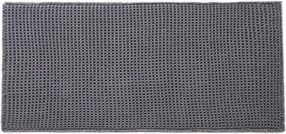 TYUU Waffle Bath Mat, Boho Bathroom Rugs Non Slip, 48x24 Grey | Super Absorbent Quick Dry Bath Rug, Non-Slip Backing, Soft Waffle Washable Farmhouse Bathroom Mats, Tub, Shower & Home Decor