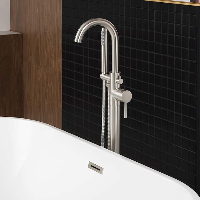 WOODBRIDGE B BathTub Faucet, F-0001 Brushed Nickel