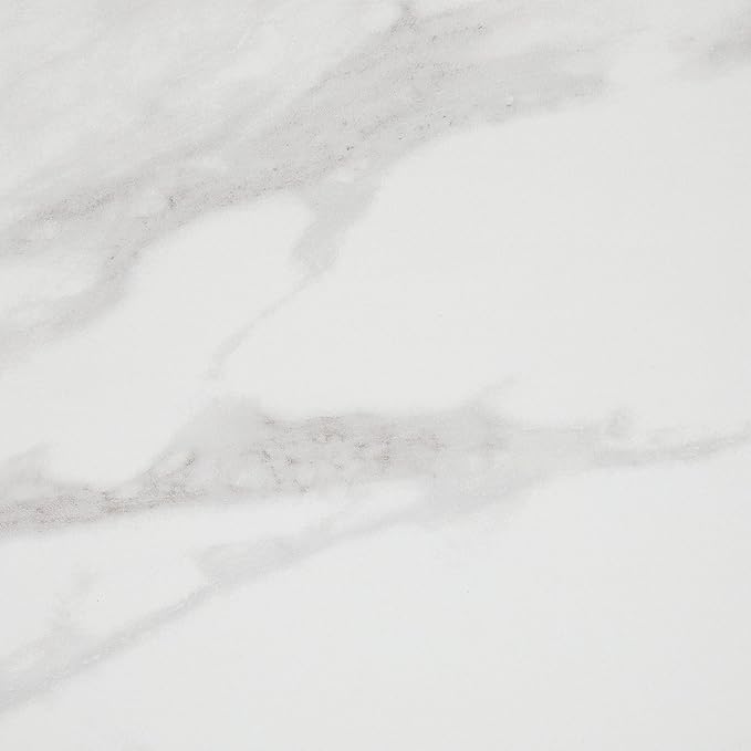 Daltile Perpetuo 24" X 24" Porcelain Marble Look Floor Tile in Polished Brilliant White (4 pieces per carton) (15.20 sqft per carton)