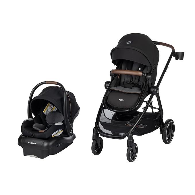 Maxi-Cosi Zelia 2 Luxe 5-in-1 Modular Travel System, New Hope Black