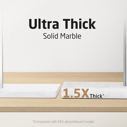 KES Hand Towel Holder Stand for Bathroom, Countertop Towel Stand Swivel with Marble Base, 17.3" 2 Arms Hand Towel Holder Freestanding Counter Top 18/8 Stainless Steel Brushed Finish, BTH233A-2 | Dual 360° Rotatable Arms, 3.3 Lb Marble Base For Stabilit...