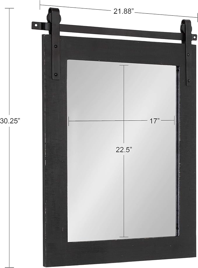 Kate and Laurel Cates Farmhouse Wall Mirror