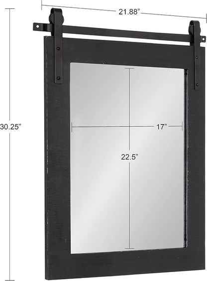 Kate and Laurel Cates Farmhouse Wall Mirror