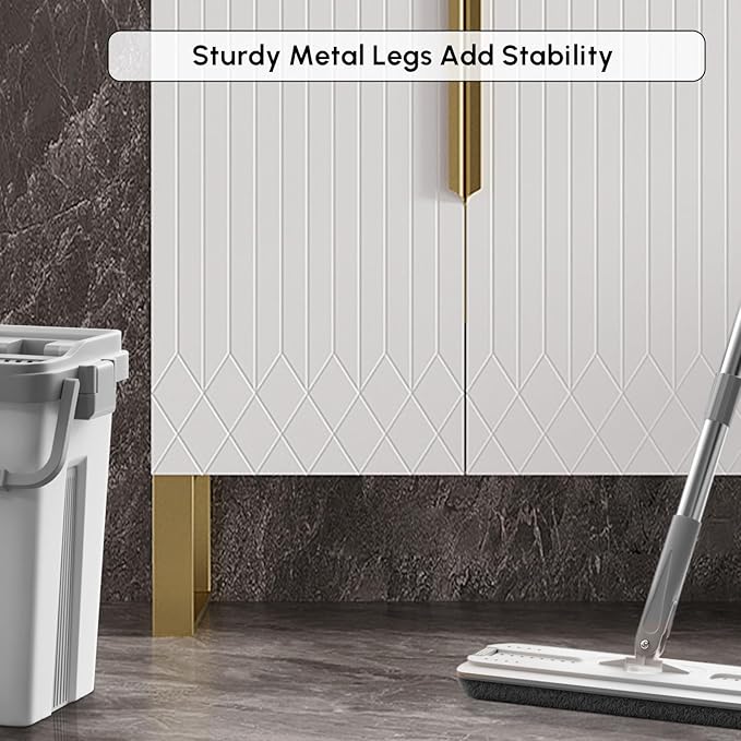 homary 36" Freestanding Bathroom Vanity Set with Single Sink, Modern Bathroom Sink Cabinet Storage Cabinet with Sintered Stone Countertop and Ample Storage, White