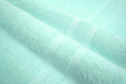 Looperry 6 Pack Small Bath Towel Set - 100% Cotton 23x46 Shower Towels 450 GSM. Lightweight & Absorbent, Soft & Quick Dry. Use for Pet Drying, Gym, Spa, Salon & More. Terry Ringspun Towels (Teal)