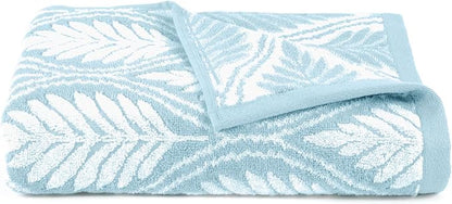Martex Restore Fern Ogee Bath Towel – Soft, Absorbent, Moisture-Wicking and Quick to Dry – Lightweight for Everyday Use – Comfortable Feel with Convenient Loop for Hanging – 30" x 56" – Mineral