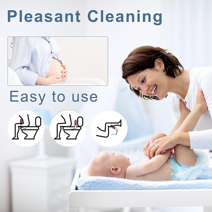 Electric Portable Bidet Sprayer with 3 Pressure Modes | USB-C Fast Charge for Travel & Postpartum Care